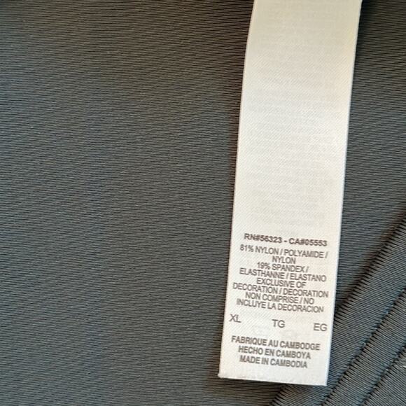 Nike Sportswear Bong Leggings Joggers Green Black Stripe Size XL Elastic Waist - Picture 11 of 12